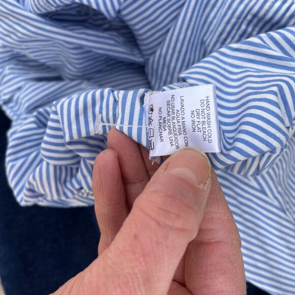 Love Tree cotton button down cropped top - Picture 4 of 5